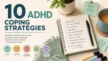 10 ADHD coping Strategies Visual