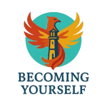 Lighthouse Leading to Phoenix Rising - Becoming Yourself Logo